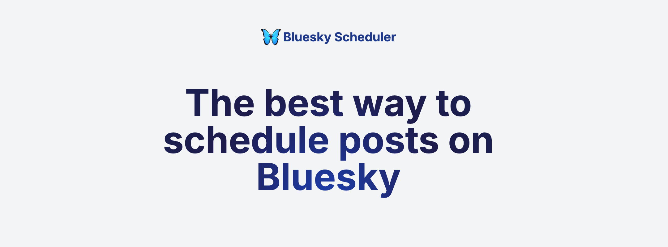 Bluesky Scheduler product image